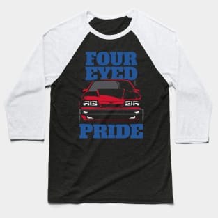 Foxbody 5.0 Ford Mustang Four Eyed Pride Baseball T-Shirt